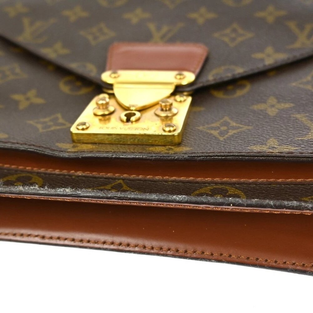 BUYIT LOUIS VUITTON MONOGRAM MONCEAU 26 BUSINESS HANDBAG M51187 A21910 RQ01692 - Picture 4 of 11
